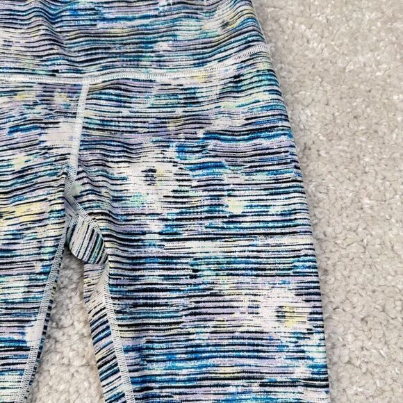 Lululemon Wunder Under Hi Rise Legging Blurry Belle Multi Stripe Blue - Picture 6 of 9